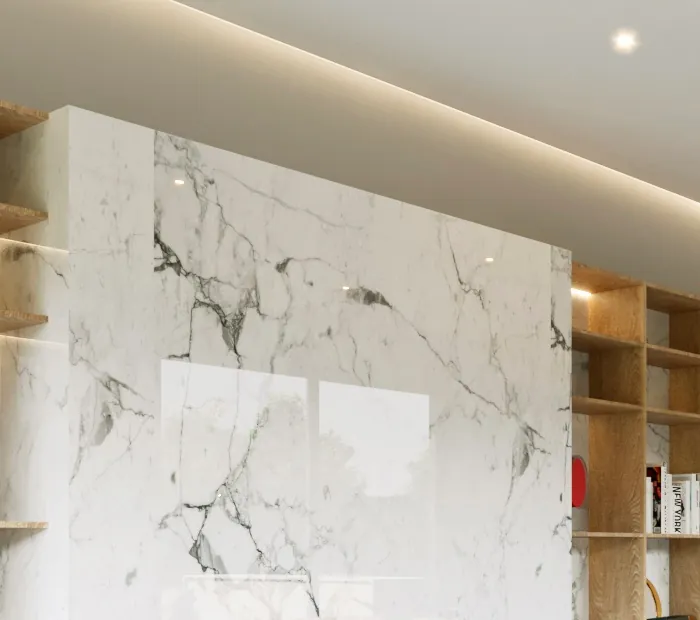 Marble wall close-up, original
